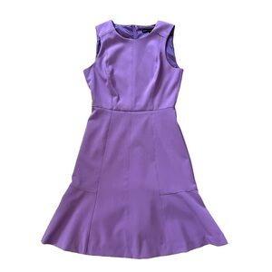 White House Black Market Purple Lilac Midi Dress Size 4